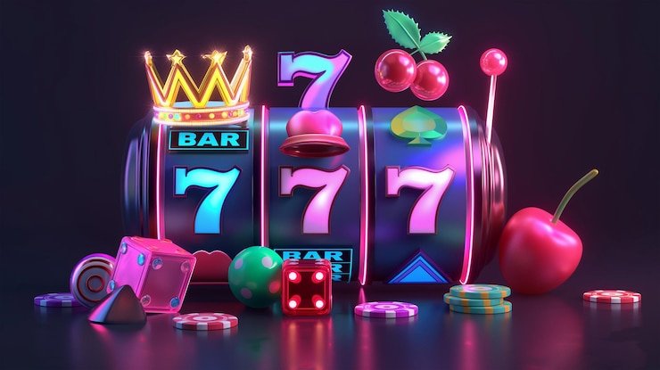 Ilustrasi mekanisme gulungan dan payline pada permainan slot online digital